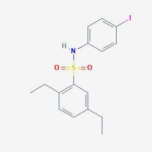 molecular formula C16H18INO2S B281026 2,5-diethyl-N-(4-iodophenyl)benzenesulfonamide 