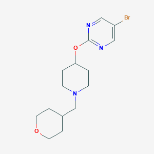 5-Bromo-2-[1-(oxan-4-ylmethyl)piperidin-4-yl]oxypyrimidine