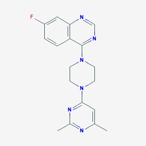 4-[4-(2,6-Dimethylpyrimidin-4-yl)piperazin-1-yl]-7-fluoroquinazoline