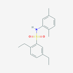 molecular formula C18H23NO2S B281030 N-(2,5-dimethylphenyl)-2,5-diethylbenzenesulfonamide 