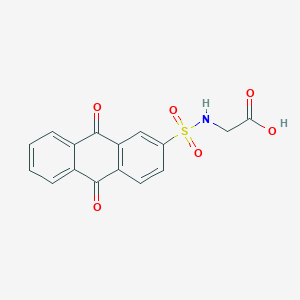 molecular formula C16H11NO6S B281031 N-[(9,10-dioxo-9,10-dihydroanthracen-2-yl)sulfonyl]glycine 
