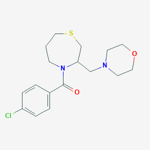 (4-Chlorophenyl)(3-(morpholinomethyl)-1,4-thiazepan-4-yl)methanone