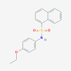 molecular formula C18H17NO3S B281032 N-(4-ethoxyphenyl)-1-naphthalenesulfonamide 