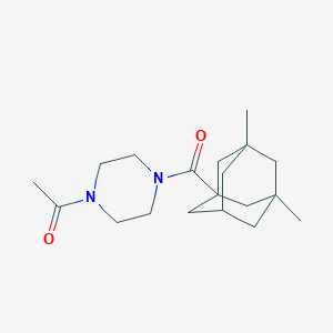 1-Acetyl-4-[(3,5-dimethyladamantanyl)carbonyl]piperazine