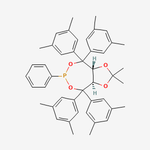 (3aR,8aR)-(-)-4,4,8,8-Tetrakis (3,5-dimethylphenyl)tetrahydro-2,2-dimethyl-6-phenyl-1,3-dioxolo[4,5-e]dioxaphosphepin