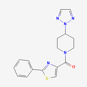 (4-(2H-1,2,3-triazol-2-yl)piperidin-1-yl)(2-phenylthiazol-4-yl)methanone