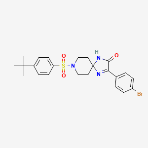3-(4-Bromophenyl)-8-((4-(tert-butyl)phenyl)sulfonyl)-1,4,8-triazaspiro[4.5]dec-3-en-2-one