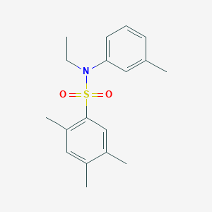 molecular formula C18H23NO2S B281036 N-ethyl-2,4,5-trimethyl-N-(3-methylphenyl)benzenesulfonamide 
