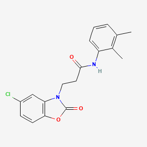 molecular formula C18H17ClN2O3 B2810367 3-(5-chloro-2-oxobenzo[d]oxazol-3(2H)-yl)-N-(2,3-dimethylphenyl)propanamide CAS No. 902253-31-0