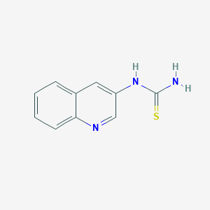 molecular formula C10H9N3S B2810372 (Quinolin-3-yl)thiourea CAS No. 30162-39-1