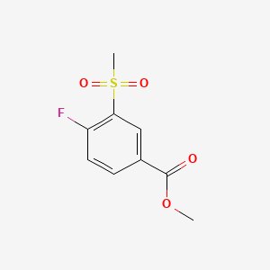 molecular formula C9H9FO4S B2810384 Methyl 4-Fluoro-3-(methylsulfonyl)benzoate CAS No. 160819-39-6; 82131-05-3