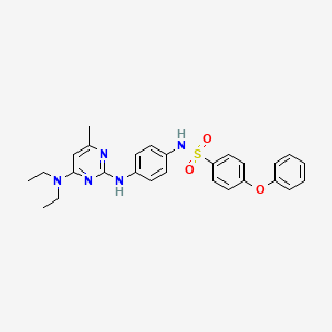 N-(4-((4-(diethylamino)-6-methylpyrimidin-2-yl)amino)phenyl)-4-phenoxybenzenesulfonamide