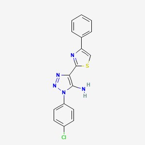 1-(4-chlorophenyl)-4-(4-phenylthiazol-2-yl)-1H-1,2,3-triazol-5-amine