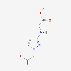 Methyl 2-[[1-(2,2-difluoroethyl)pyrazol-3-yl]amino]acetate