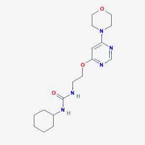 1-Cyclohexyl-3-(2-((6-morpholinopyrimidin-4-yl)oxy)ethyl)urea
