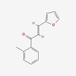 molecular formula C14H12O2 B2810435 (2E)-3-(Furan-2-yl)-1-(2-methylphenyl)prop-2-en-1-one CAS No. 1354941-86-8