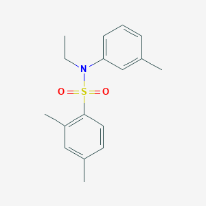 molecular formula C17H21NO2S B281044 N-ethyl-2,4-dimethyl-N-(3-methylphenyl)benzenesulfonamide 