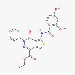Ethyl 5-[(2,4-dimethoxybenzoyl)amino]-4-oxo-3-phenylthieno[3,4-d]pyridazine-1-carboxylate