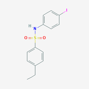 molecular formula C14H14INO2S B281050 4-ethyl-N-(4-iodophenyl)benzenesulfonamide 