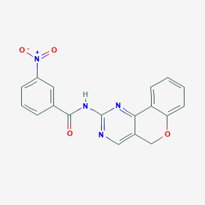 molecular formula C18H12N4O4 B2810501 N-(5H-chromeno[4,3-d]pyrimidin-2-yl)-3-nitrobenzenecarboxamide CAS No. 866041-29-4