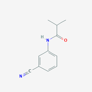 molecular formula C11H12N2O B2810517 N-(3-氰基苯基)-2-甲基丙酰胺 CAS No. 900710-59-0