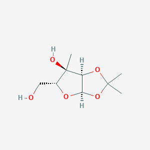 molecular formula C9H16O5 B2810522 (3aR,5R,6R,6aR)-5-(hydroxymethyl)-2,2,6-trimethyl-5,6a-dihydro-3aH-furo[2,3-d][1,3]dioxol-6-ol CAS No. 24467-33-2