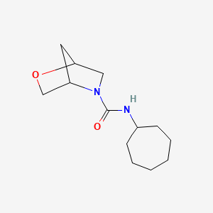 molecular formula C13H22N2O2 B2810525 N-cycloheptyl-2-oxa-5-azabicyclo[2.2.1]heptane-5-carboxamide CAS No. 2097920-17-5