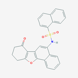 molecular formula C26H19NO4S B281053 N-(7-oxo-7,8,9,10-tetrahydronaphtho[1,2-b][1]benzofuran-5-yl)-1-naphthalenesulfonamide 