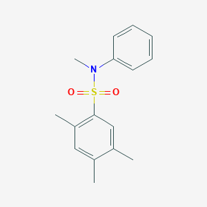 molecular formula C16H19NO2S B281054 N,2,4,5-tetramethyl-N-phenylbenzenesulfonamide 