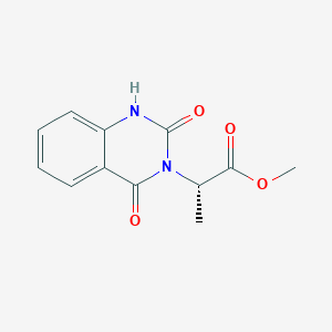 molecular formula C12H12N2O4 B2810541 (S)-甲基-2-(2,4-二氧代-1,2-二氢喹唑啉-3(4H)-基)丙酸酯 CAS No. 151094-87-0