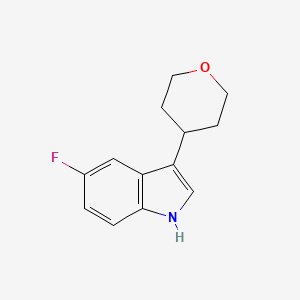 5-Fluoro-3-(tetrahydro-2H-pyran-4-yl)-1H-indole