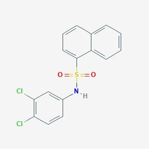 molecular formula C16H11Cl2NO2S B281067 N-(3,4-dichlorophenyl)-1-naphthalenesulfonamide 