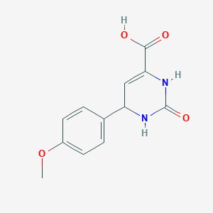 molecular formula C12H12N2O4 B2810687 6-(4-甲氧基苯基)-2-氧代-1,2,3,6-四氢-4-嘧啶羧酸 CAS No. 477848-92-3