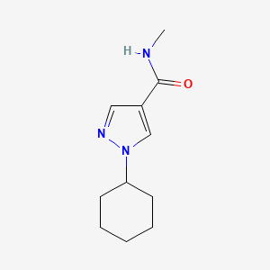 molecular formula C11H17N3O B2810708 1-cyclohexyl-N-methylpyrazole-4-carboxamide CAS No. 1436207-60-1