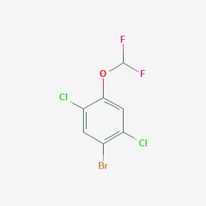 molecular formula C7H3BrCl2F2O B2810721 1-Bromo-2,5-dichloro-4-(difluoromethoxy)benzene CAS No. 2168997-29-1