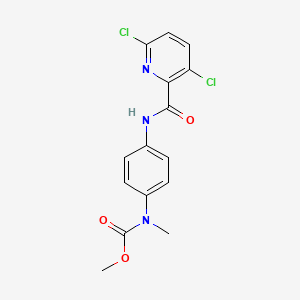 molecular formula C15H13Cl2N3O3 B2810729 methyl N-[4-(3,6-dichloropyridine-2-amido)phenyl]-N-methylcarbamate CAS No. 1259166-80-7