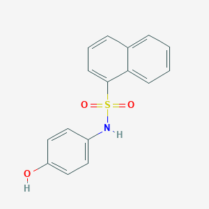 molecular formula C16H13NO3S B281073 N-(4-hydroxyphenyl)naphthalene-1-sulfonamide 