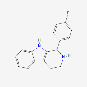 molecular formula C17H15FN2 B2810755 1-(4-氟苯基)-2,3,4,9-四氢-1H-β-咔啉 CAS No. 221620-96-8