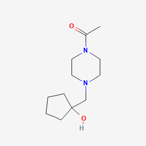 1-(4-((1-Hydroxycyclopentyl)methyl)piperazin-1-yl)ethan-1-one