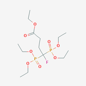 molecular formula C14H29FO8P2 B2810782 Ethyl 4,4-bis(diethoxyphosphoryl)-4-fluorobutanoate CAS No. 1309929-18-7