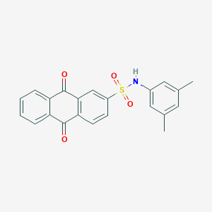 molecular formula C22H17NO4S B281079 N-(3,5-dimethylphenyl)-9,10-dioxo-9,10-dihydro-2-anthracenesulfonamide 