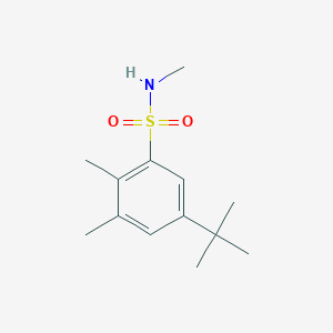 molecular formula C13H21NO2S B281080 5-tert-butyl-N,2,3-trimethylbenzenesulfonamide 