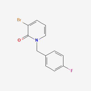 molecular formula C12H9BrFNO B2810832 3-Bromo-1-(4-fluorobenzyl)pyridin-2(1H)-one CAS No. 1774887-92-1