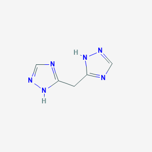 molecular formula C5H6N6 B2810833 Di(4H-1,2,4-triazol-3-yl)methane CAS No. 343270-90-6