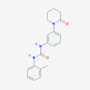 molecular formula C19H21N3O2 B2810851 1-(3-(2-Oxopiperidin-1-yl)phenyl)-3-(o-tolyl)urea CAS No. 1208425-90-4
