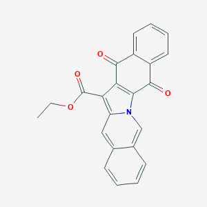 molecular formula C23H15NO4 B281086 Ethyl 5,14-dioxo-5,14-dihydrobenzo[5,6]indolo[1,2-b]isoquinoline-13-carboxylate 