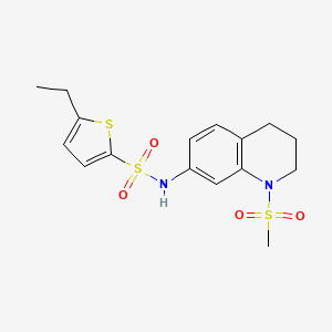 5-ethyl-N-(1-methylsulfonyl-3,4-dihydro-2H-quinolin-7-yl)thiophene-2-sulfonamide