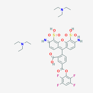molecular formula C39H44F4N4O11S2 B2810878 Tfax 488, tfp CAS No. 878546-79-3