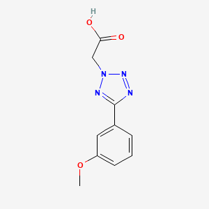 molecular formula C10H10N4O3 B2810882 [5-(3-Methoxy-phenyl)-tetrazol-2-yl]-acetic acid CAS No. 436091-35-9