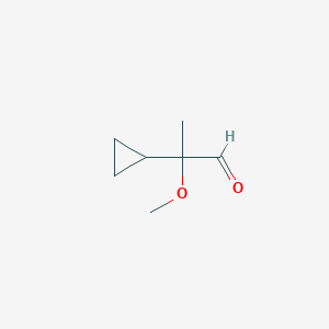 molecular formula C7H12O2 B2810895 2-环丙基-2-甲氧基丙醛 CAS No. 65080-62-8